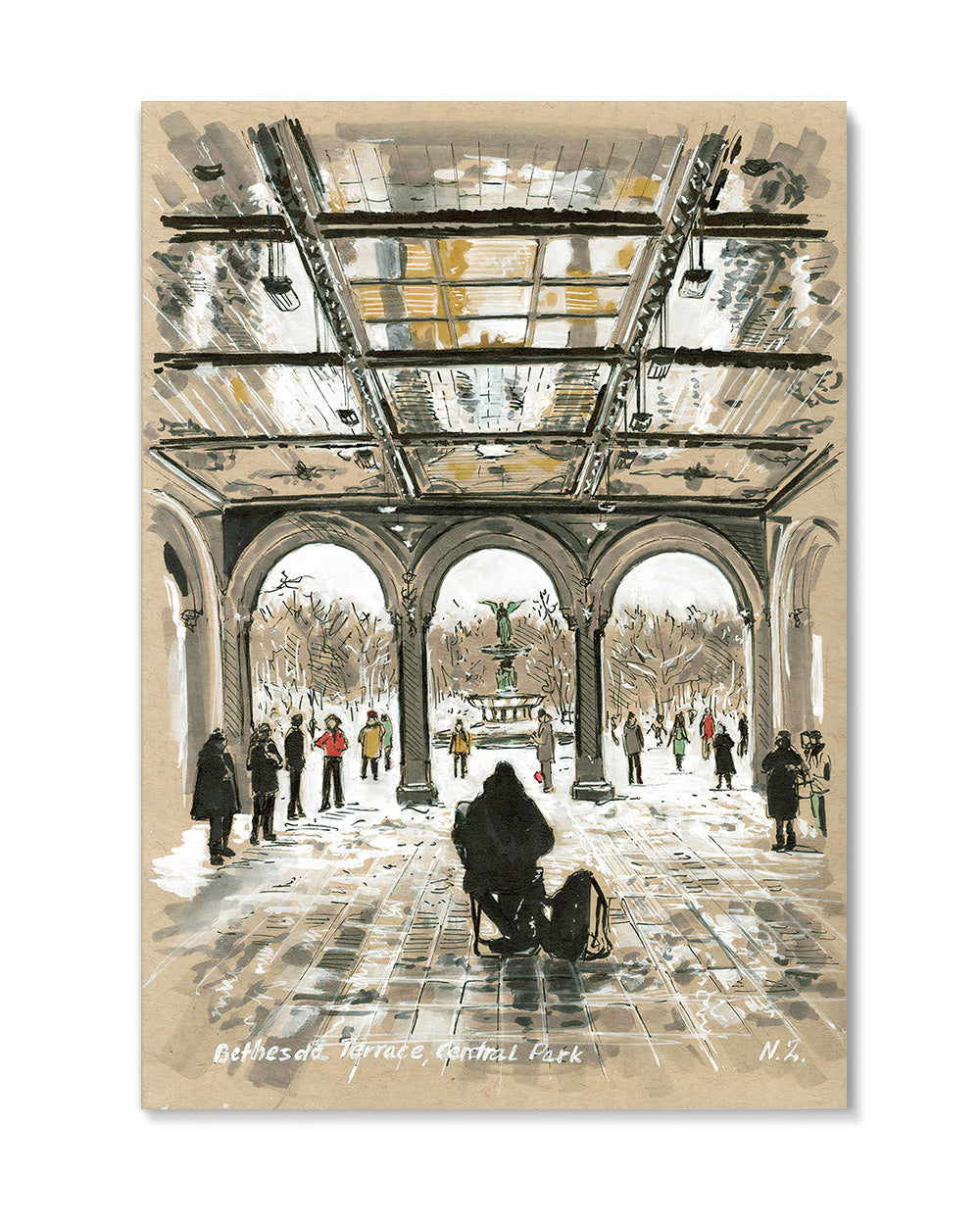 Musician at Bethesda Terrace