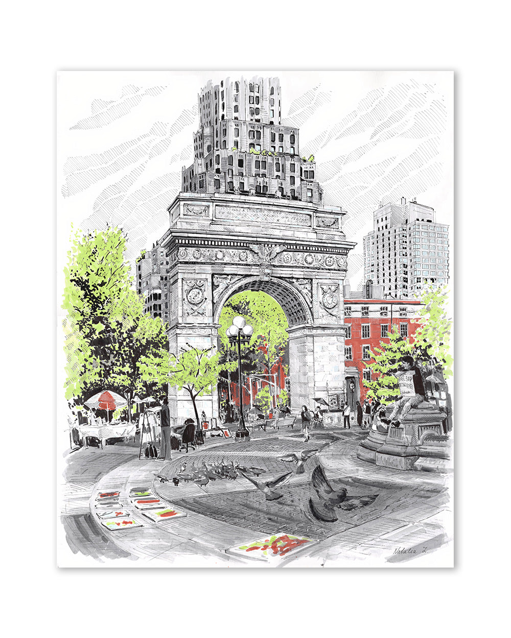 Washington Square Park Art Print