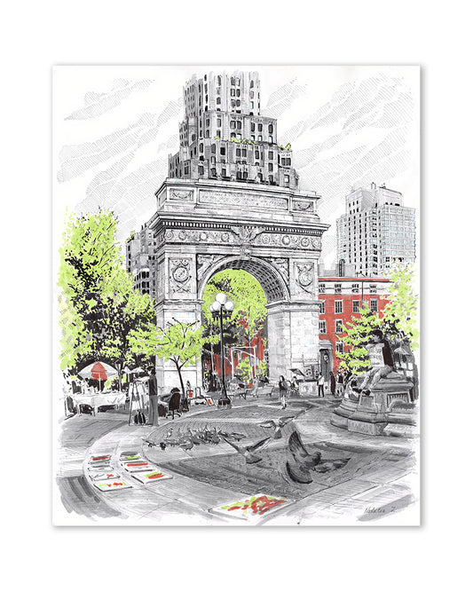 Washington Square Park Art Print