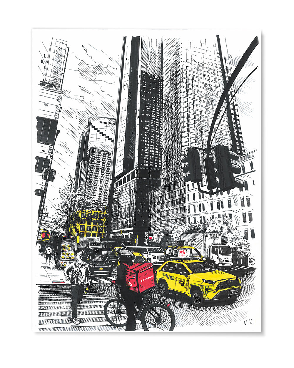 City in Motion Art Print