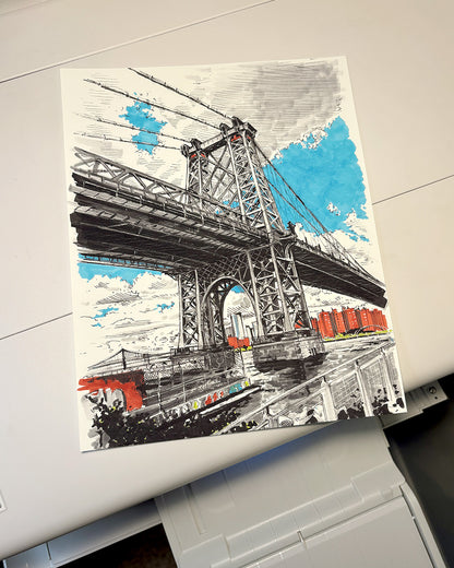 Williamsburg Bridge Art Print