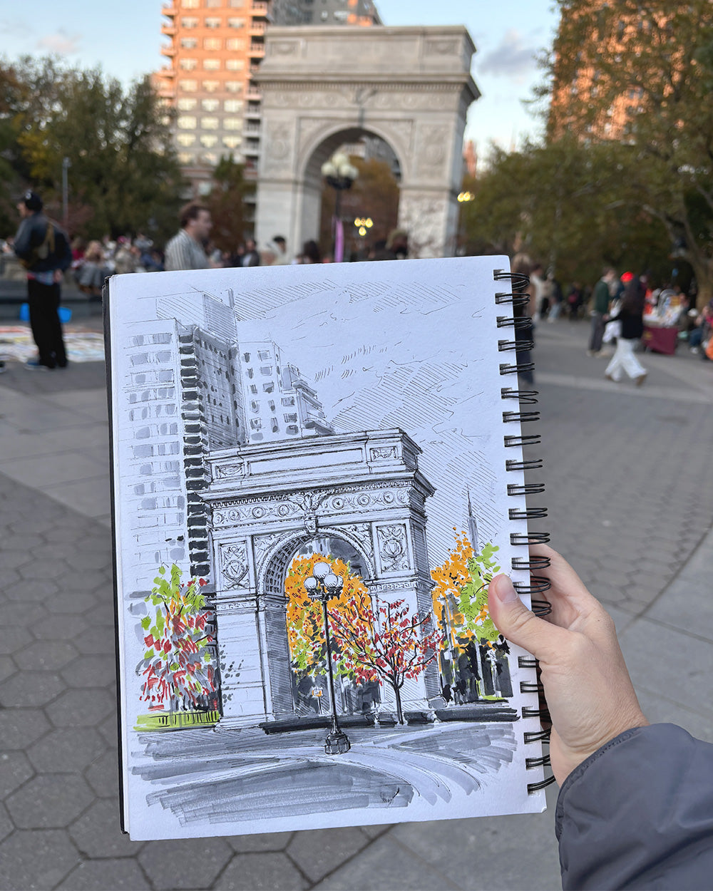 Washington Square Arch in Fall