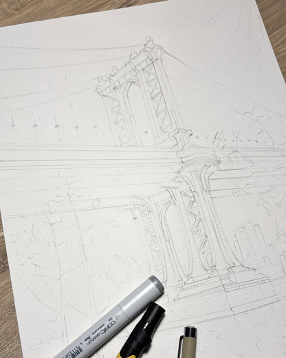 Manhattan Bridge DUMBO Art Print