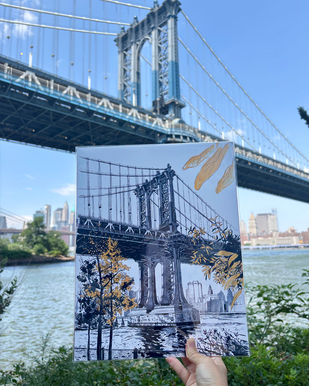 Manhattan Bridge DUMBO Art Print