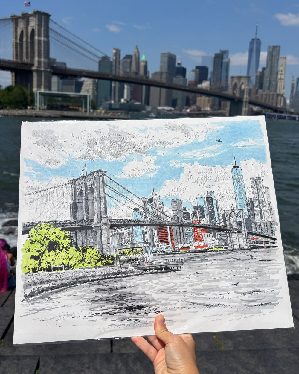 Brooklyn Bridge Skyline