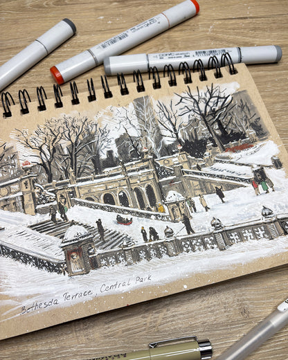 Bethesda Terrace in Winter