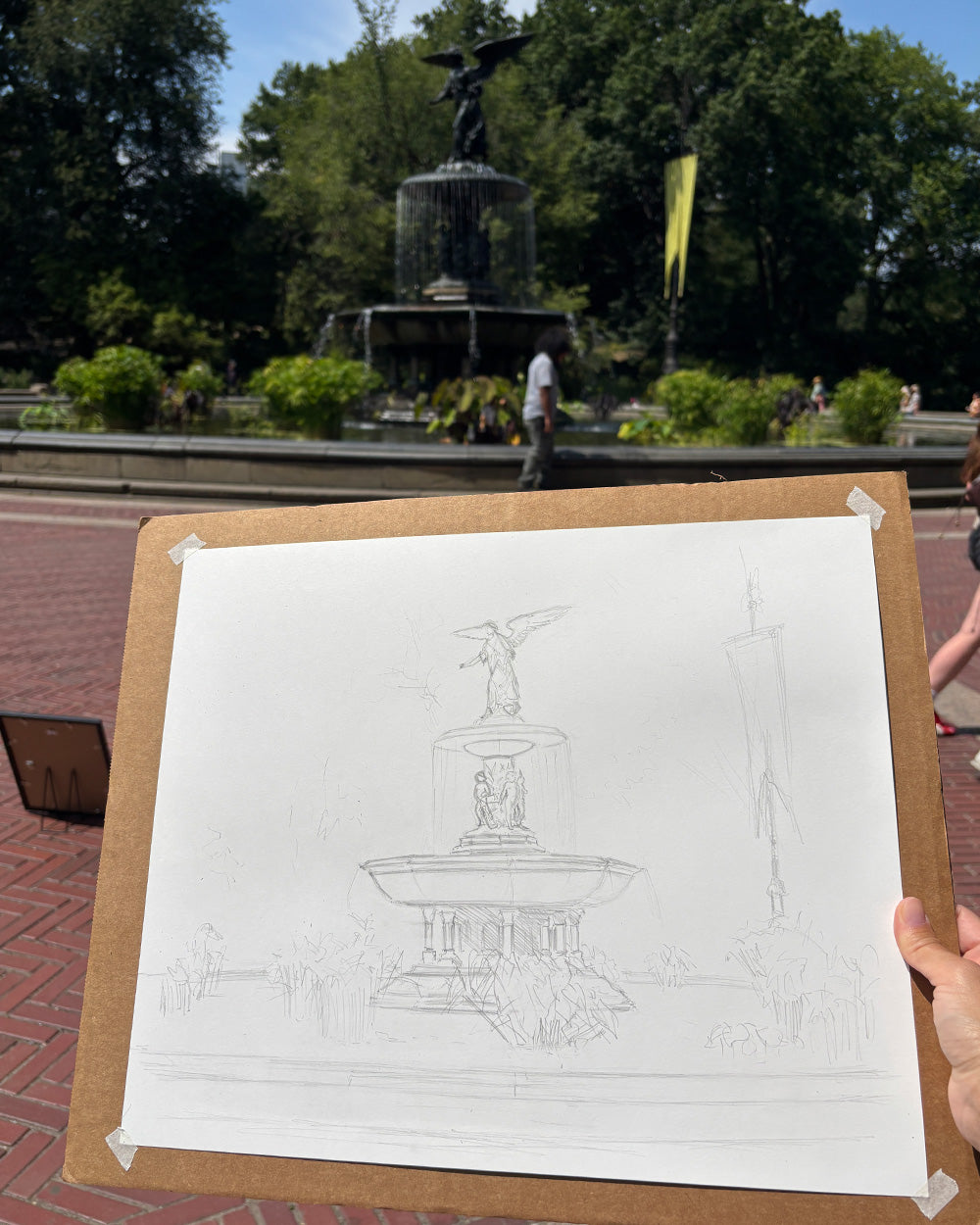 Bethesda Fountain, Central Park Art Print