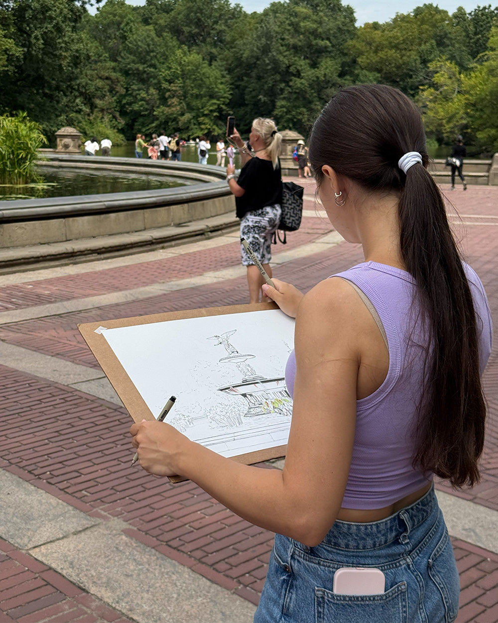 Bethesda Fountain, Central Park Art Print