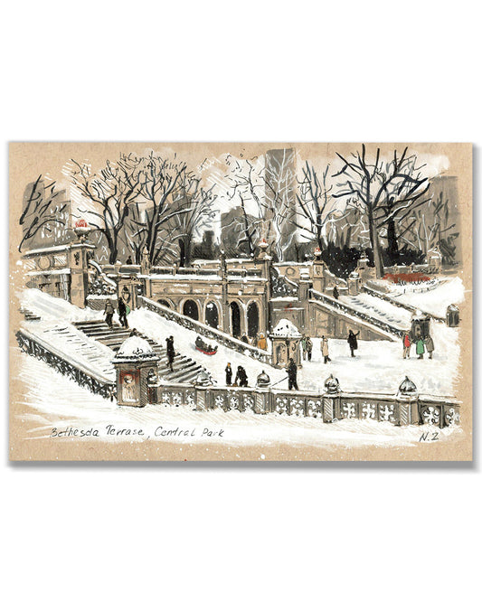 Bethesda Terrace in Winter
