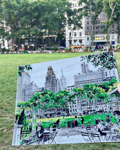Bryant Park Art Print