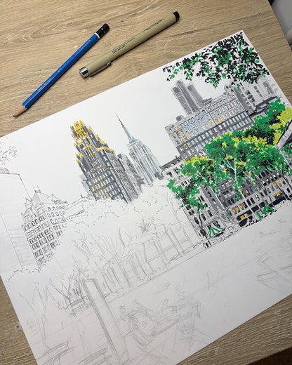 Bryant Park Art Print