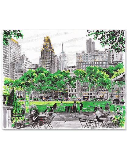 Bryant Park Art Print