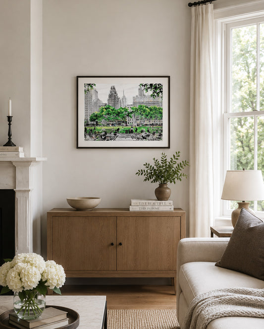 Bryant Park Art Print