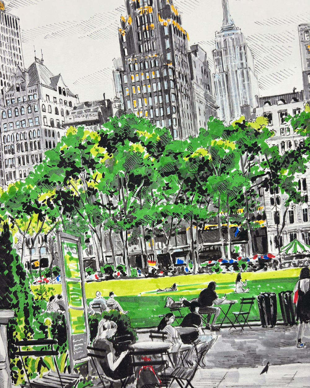 Bryant Park Art Print