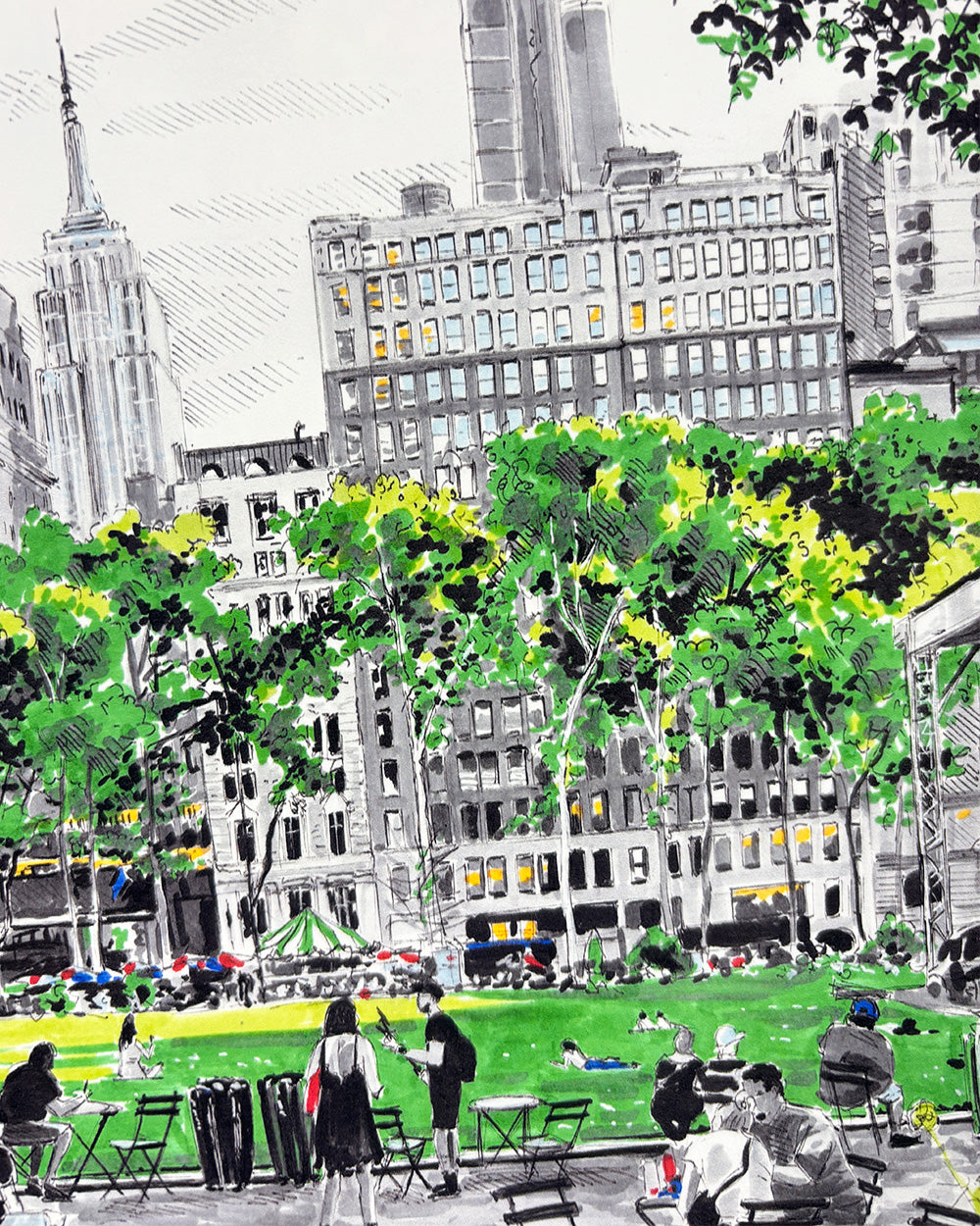 Bryant Park Art Print
