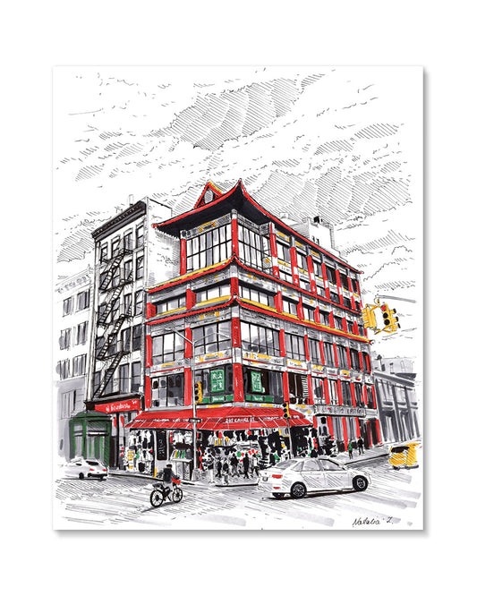 Chinatown Corner Art Print
