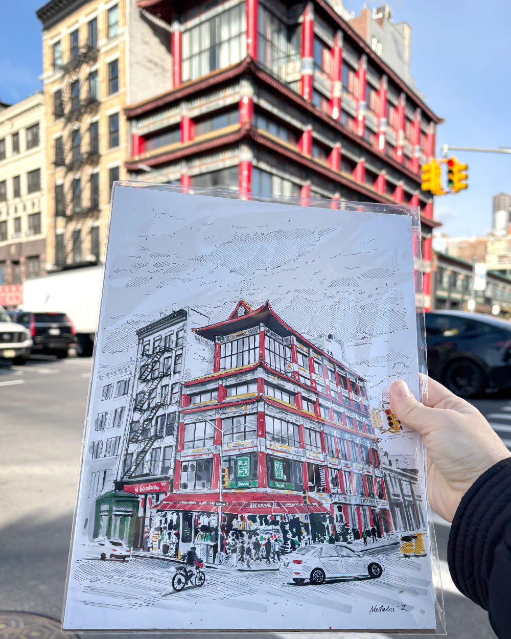Chinatown Corner Art Print