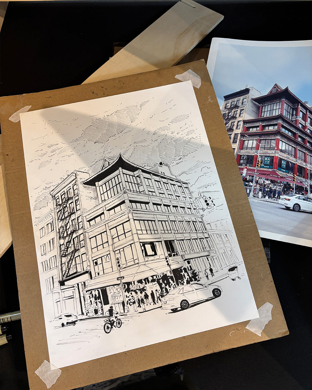 Chinatown Corner Art Print