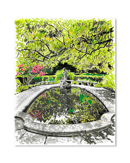 Conservatory Garden, Central Park Art Print