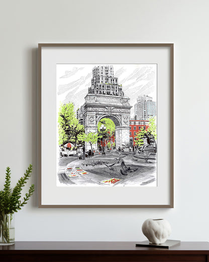 Washington Square Park Art Print