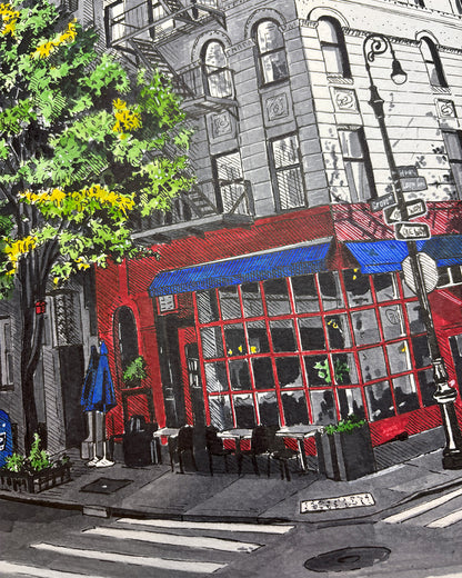 Friends Apartment Building Art Print