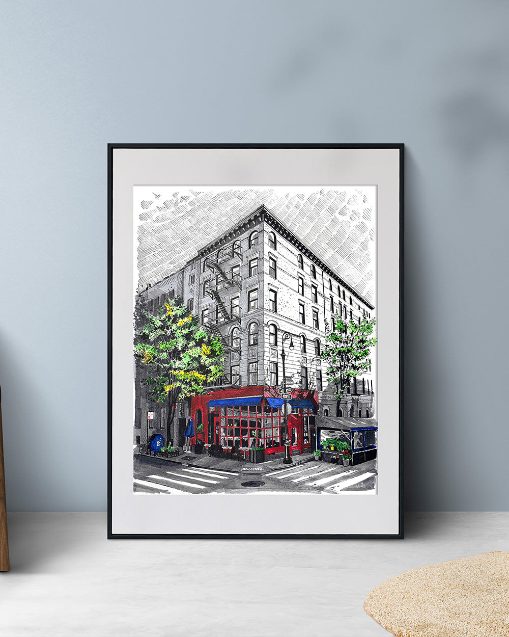 Friends Apartment Building Art Print