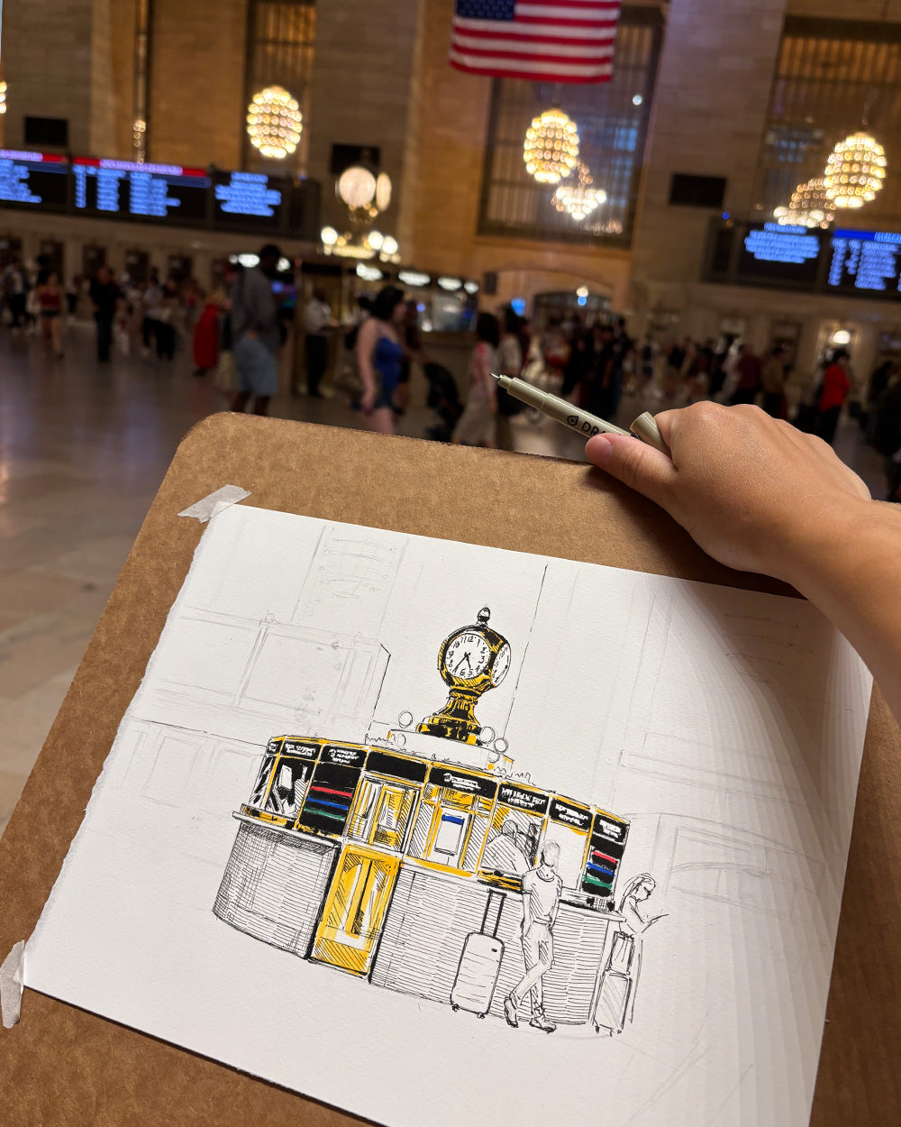 Grand Central Terminal Clock Art print