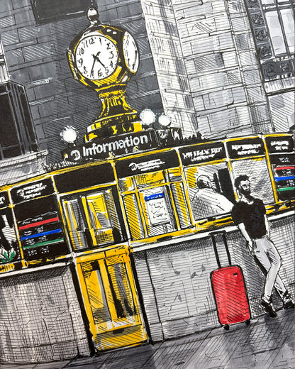 Grand Central Terminal Clock Art print