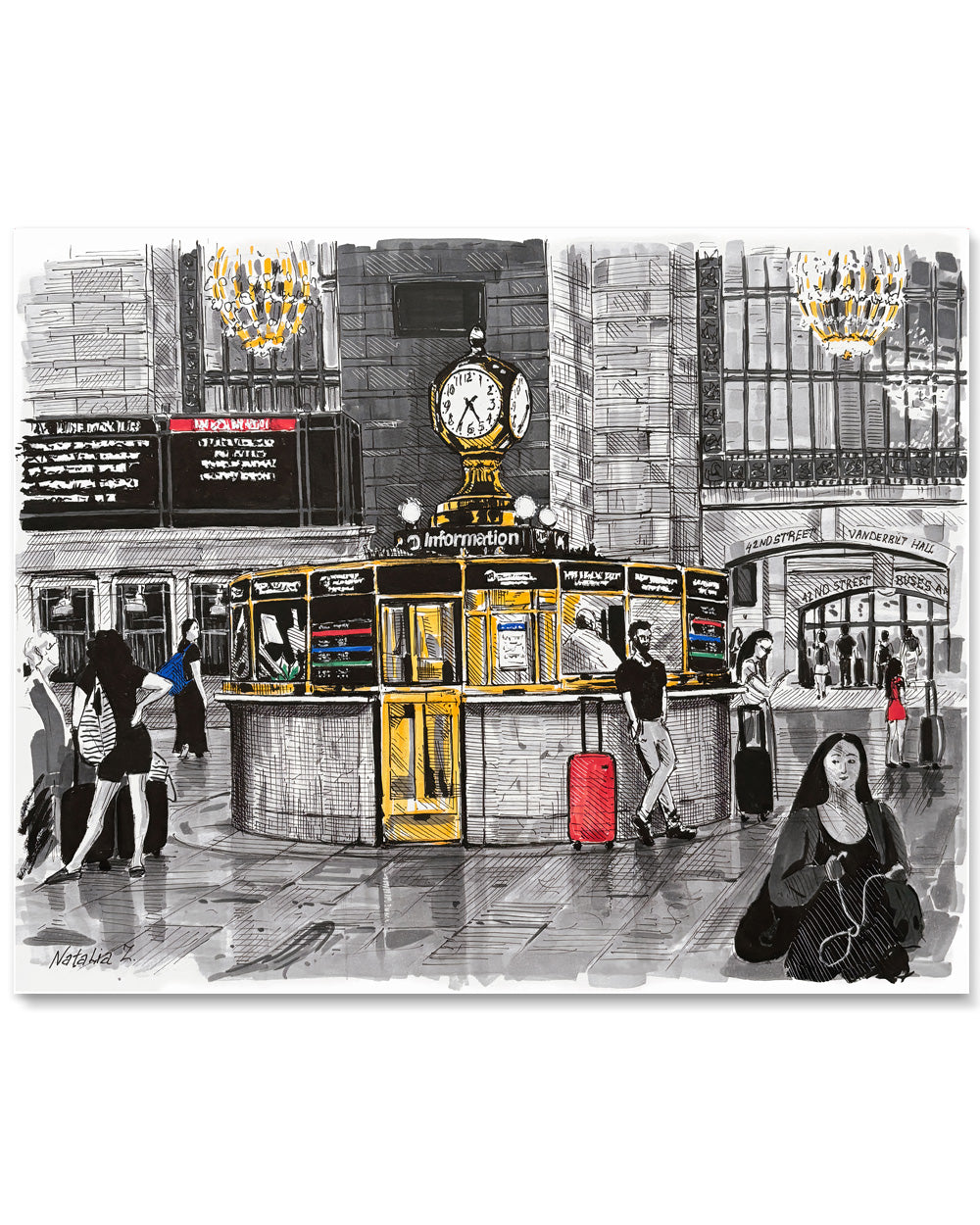 Grand Central Terminal Clock Art print