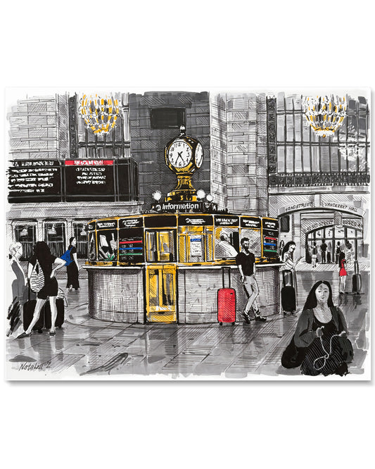 Grand Central Terminal Clock Art print