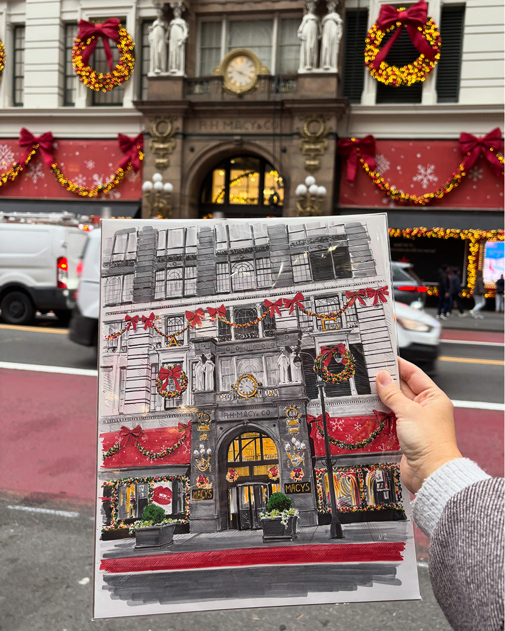 Christmas Macy's Art Print