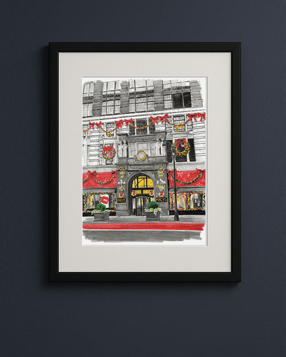 Christmas Macy's Art Print
