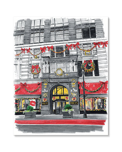 Christmas Macy's Art Print