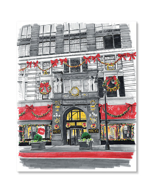 Christmas Macy's Art Print
