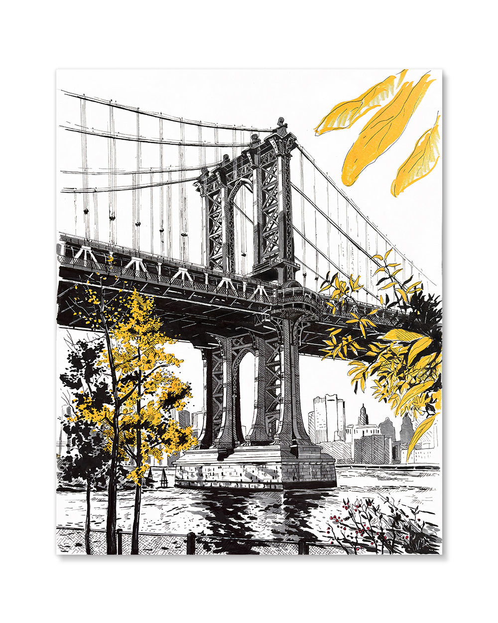 Manhattan Bridge DUMBO Art Print