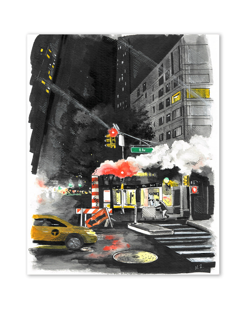 Nighttime NYC Art Print