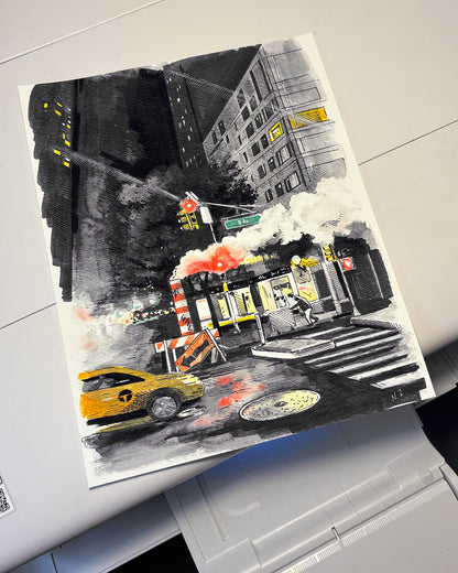 Nighttime NYC Art Print