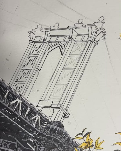 Manhattan Bridge DUMBO Art Print