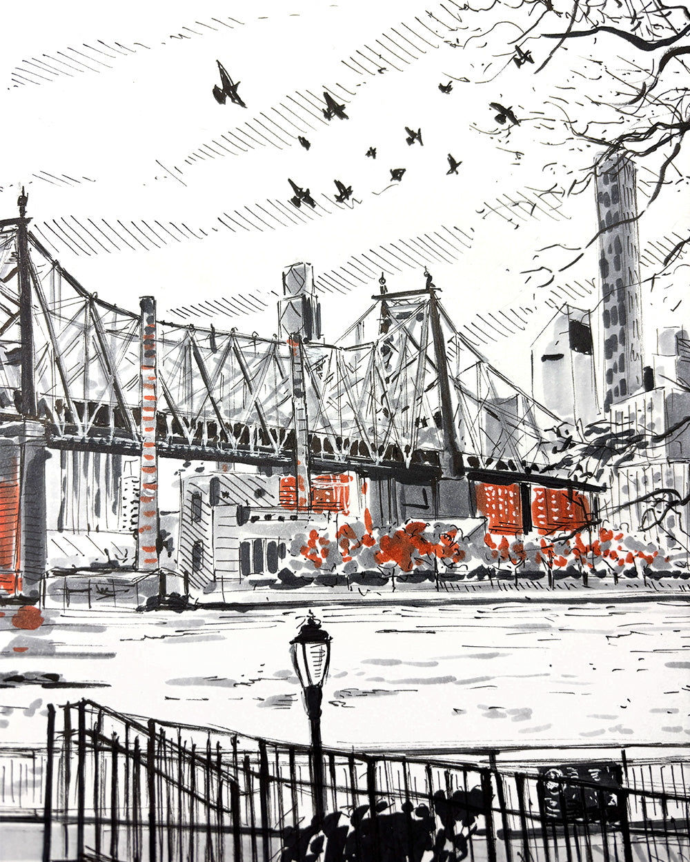Queensboro Bridge Art Print