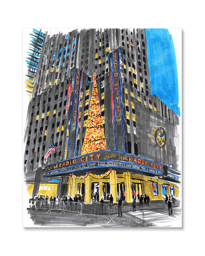 Radio City Music Hall Art Print