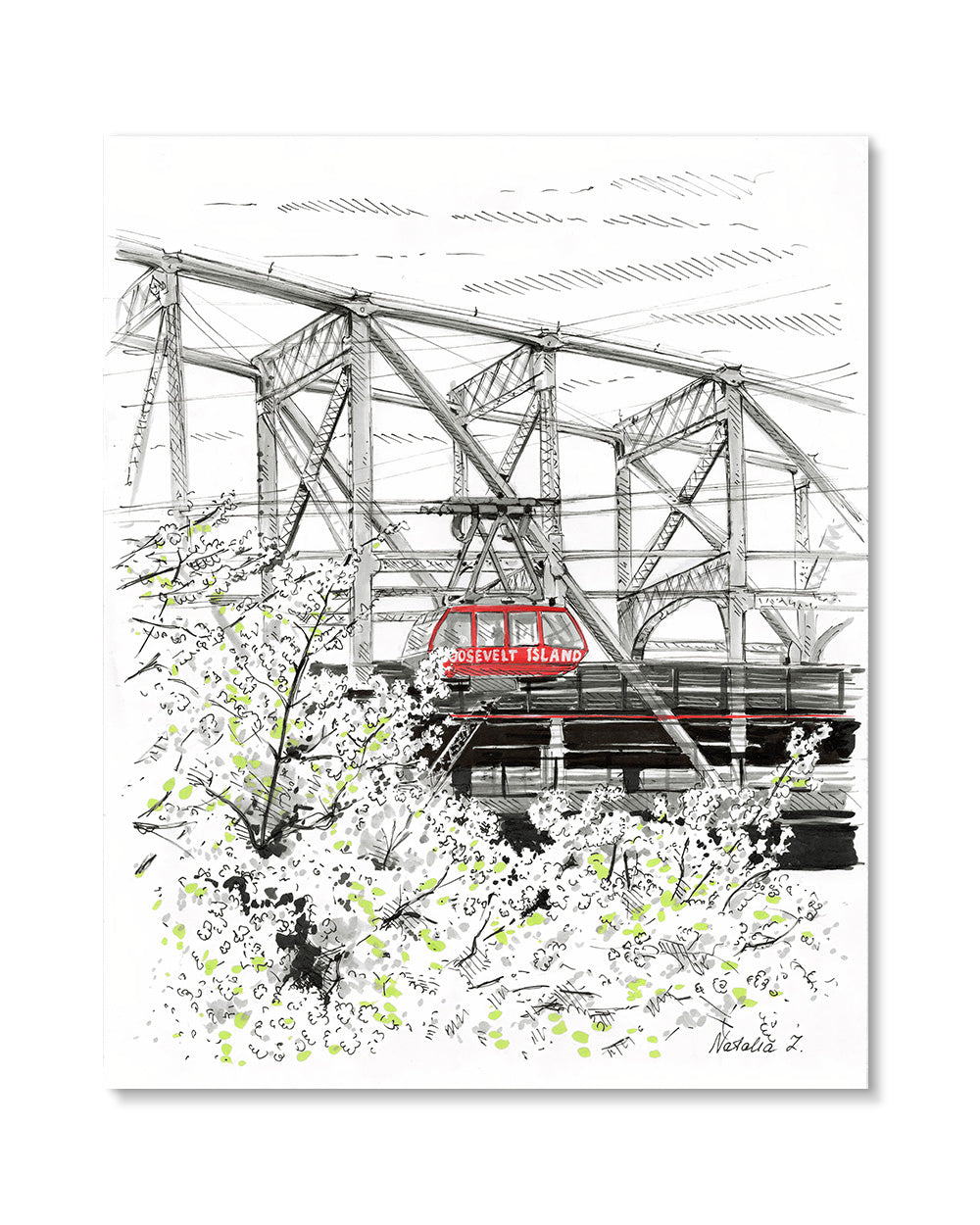 Roosevelt Island Tramway Art Print
