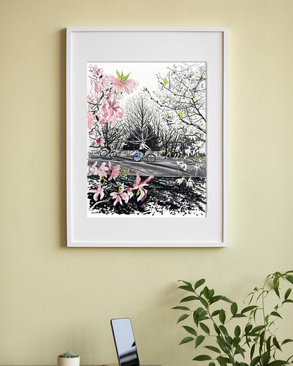 Spring in the Park Art Print