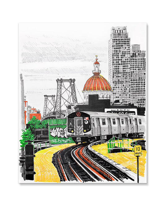 Marcy Avenue Station Art Print
