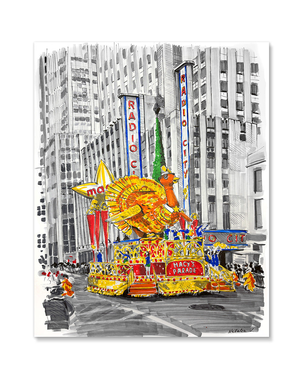 Macy's Thanksgiving Day Parade Art Print