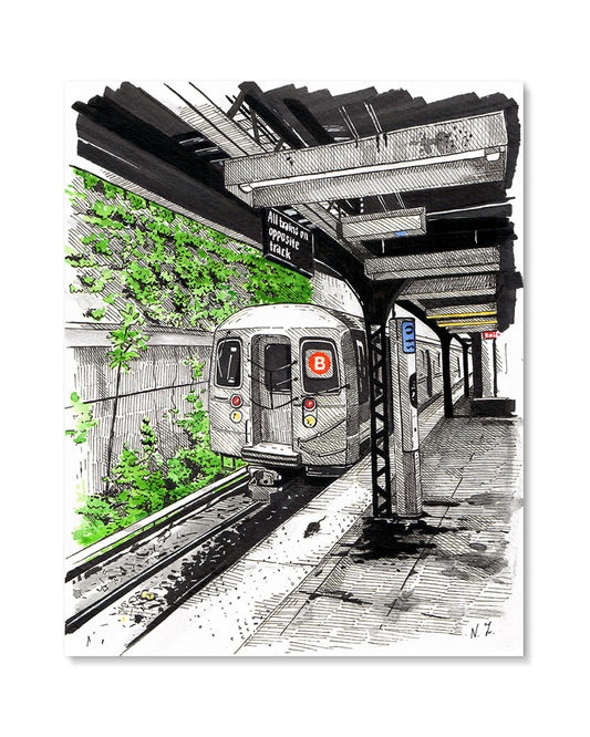 Prospect Park Subway Station Art Print