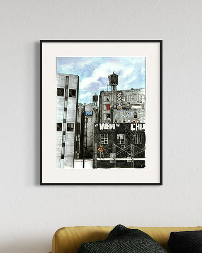 New York Urban Landscape Art Print