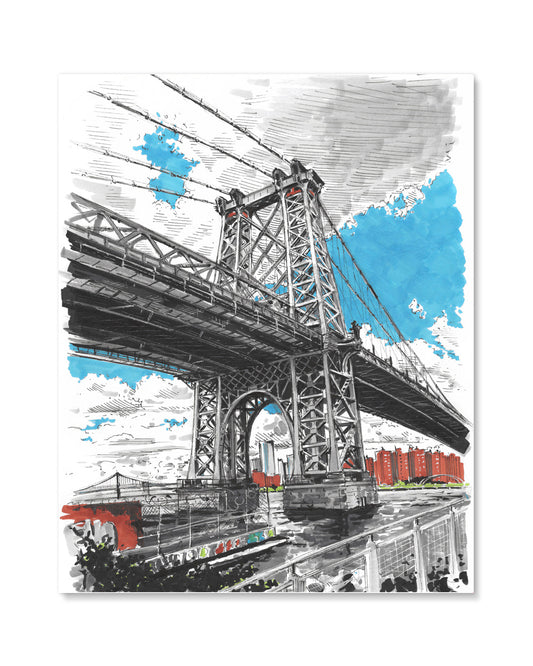 Williamsburg Bridge Art Print