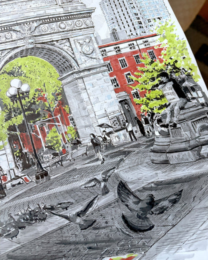 Washington Square Park Art Print