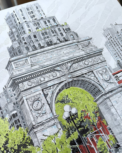 Washington Square Park Art Print