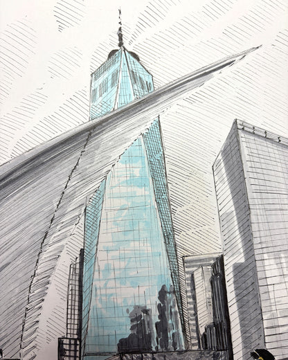 The Oculus and One World Trade Center